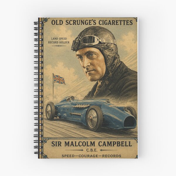 Item preview, Sir Malcolm Campbell - Trading Card designed and sold by halibutgoatramb.