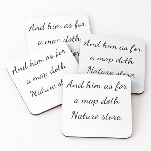 Item preview, “Y a él, como a un mapa, la Naturaleza lo guarda”, - letra negra designed and sold by ariksworld.