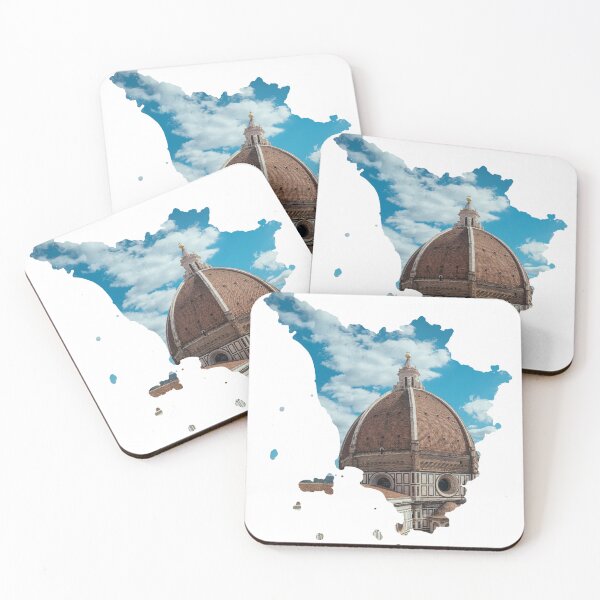 Item preview, Tuscany Map Florence Duomo Window View Architecture Silhouette V2 designed and sold by Maroan93.