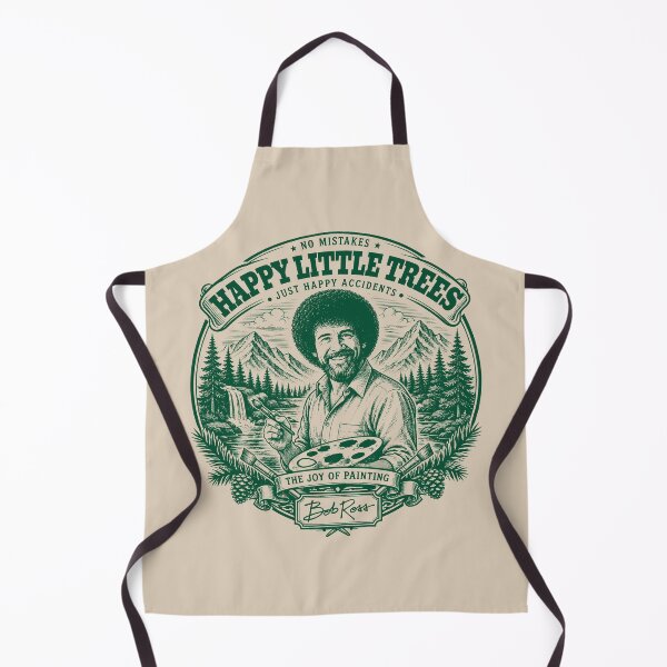 Item preview, Happy Little Trees Vintage Bob Ross Engraving Nature Art designed and sold by karamram.