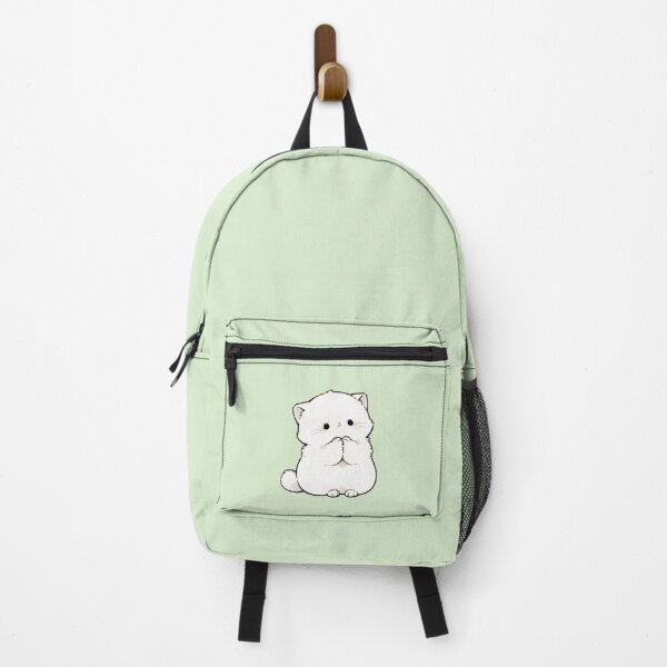 Item preview, Cute Shy Kawaii White Cat Illustration designed and sold by jianina-alondra.