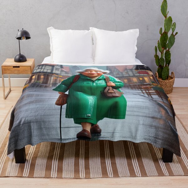 Item preview, Old Fart walking through the town wearing waterproofs in the rain designed and sold by Colin Bentham.