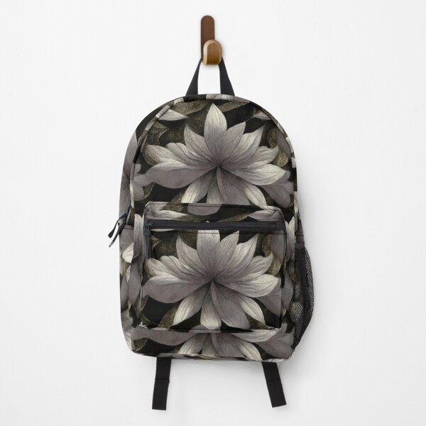 Item preview, Silver Floral Blossom Dark Aesthetic Seamless Pattern designed and sold by Jyoti Digital Artist.