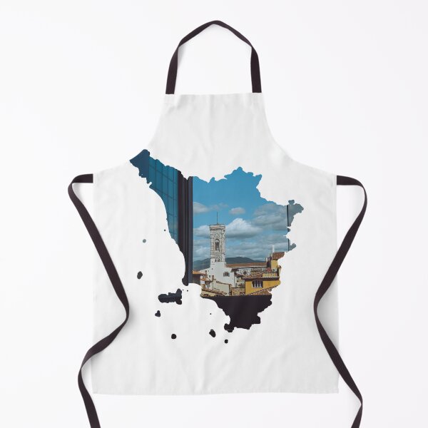 Item preview, Tuscany Map Giottos Campanile Florence Window View Silhouette designed and sold by Maroan93.