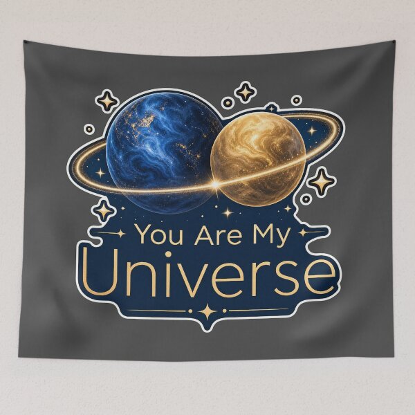 Item preview, You Are My Universe Celestial Planet Love Sticker designed and sold by Aliplus+.
