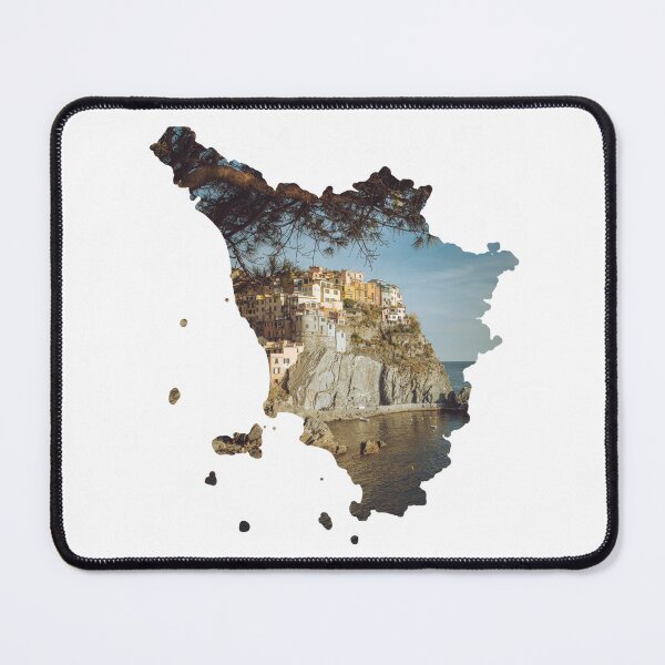 Item preview, Tuscany Map Manarola Cinque Terre Village Architecture Silhouette Tuscany Map Manarola Coastal Village Architecture Silhouette V2 designed and sold by Maroan93.