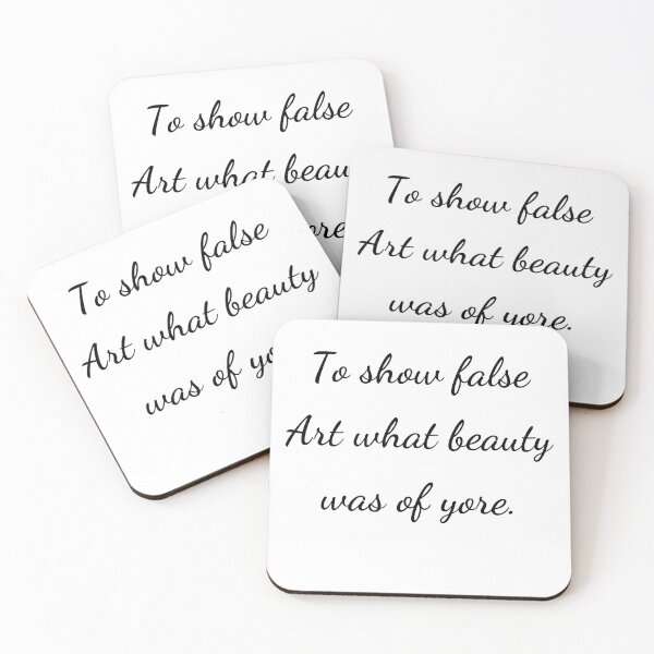 Item preview, “To show false Art what beauty was of yore.” - handwriting black designed and sold by ariksworld.