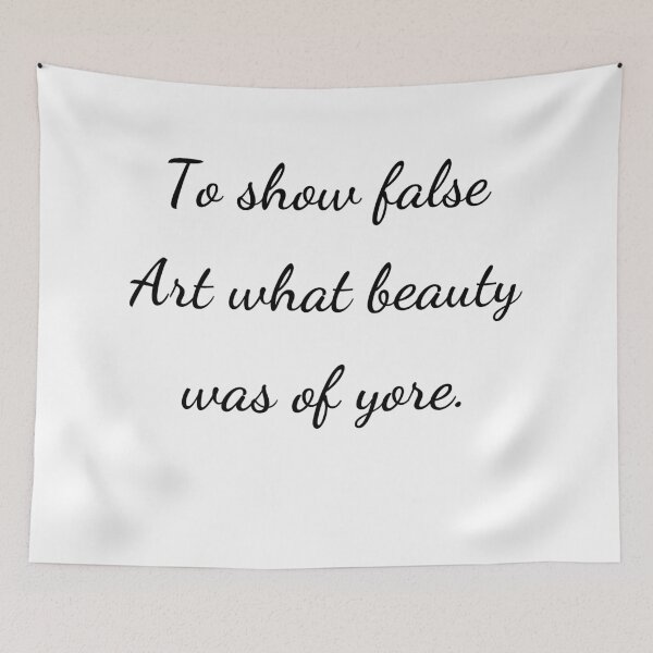 Item preview, “To show false Art what beauty was of yore.” - handwriting black designed and sold by ariksworld.