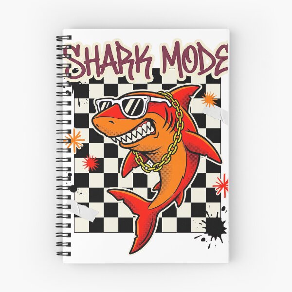 Item preview, Shark Mode Retro 90s Streetwear Animal Graphic Tee designed and sold by KIDEnia.
