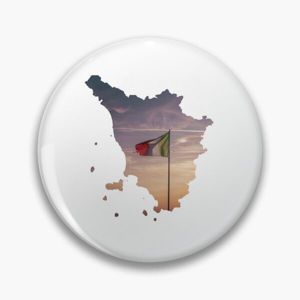 Item preview, Tuscany Map Italian Flag Sunset Sky Silhouette designed and sold by Maroan93.