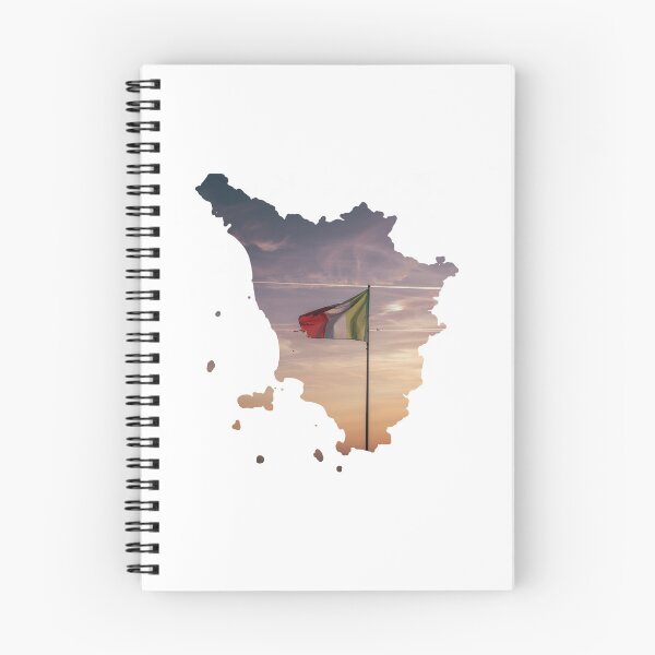 Item preview, Tuscany Map Italian Flag Sunset Sky Silhouette designed and sold by Maroan93.