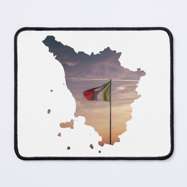 Item preview, Tuscany Map Italian Flag Sunset Sky Silhouette designed and sold by Maroan93.
