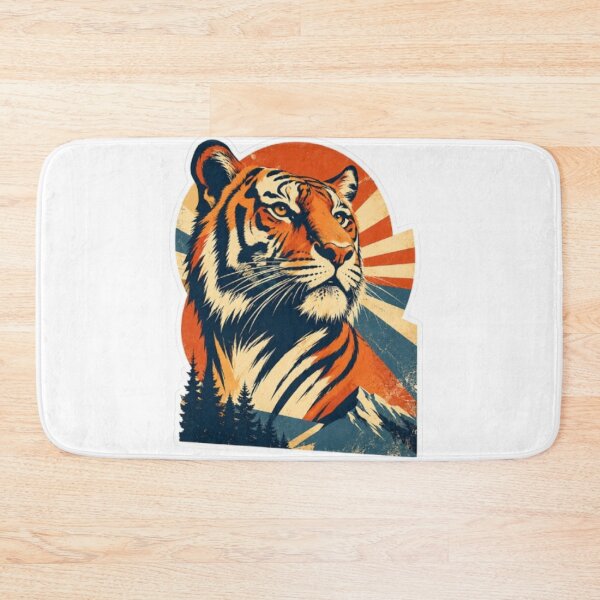 Item preview, Retro Tiger Mountain Nature designed and sold by Snurly.