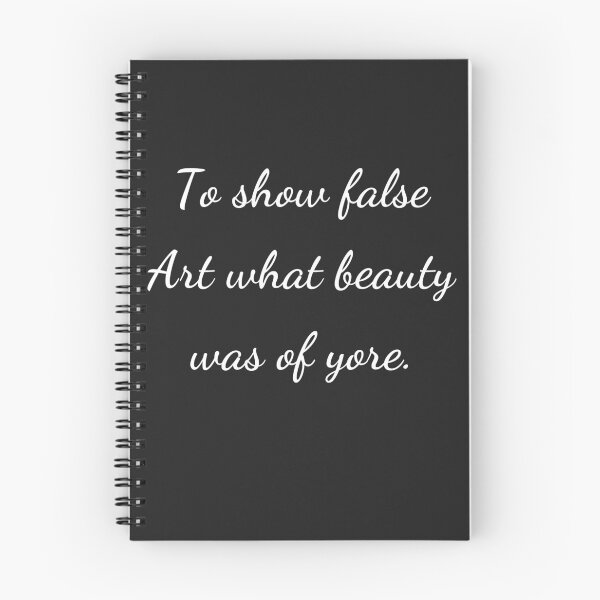Item preview, “To show false Art what beauty was of yore.” - handwriting white designed and sold by ariksworld.
