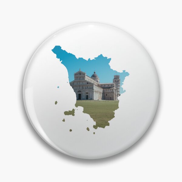 Item preview, Tuscany Map Pisa Cathedral Leaning Tower Architecture Silhouette designed and sold by Maroan93.