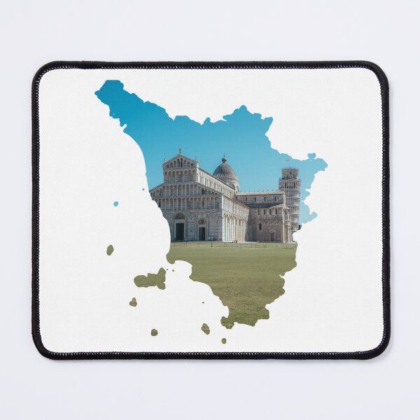 Item preview, Tuscany Map Pisa Cathedral Leaning Tower Architecture Silhouette designed and sold by Maroan93.