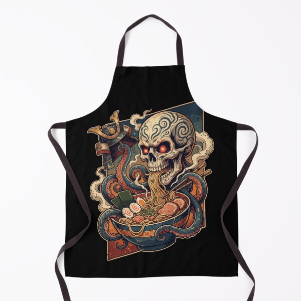 Item preview, Ramen Kraken Samurai Skull Noodle Warrior designed and sold by crouchingpixel.