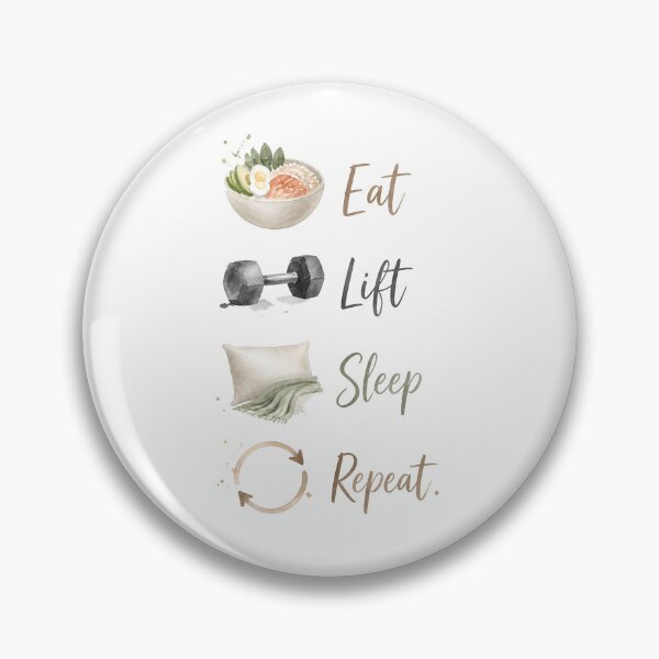 Item preview, Eat, Lift, Sleep, Repeat – Gym Lifestyle Motivation Design designed and sold by ManggaeJM.