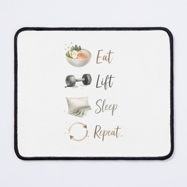 Item preview, Eat, Lift, Sleep, Repeat – Gym Lifestyle Motivation Design designed and sold by ManggaeJM.