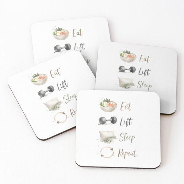 Item preview, Eat, Lift, Sleep, Repeat – Gym Lifestyle Motivation Design designed and sold by ManggaeJM.