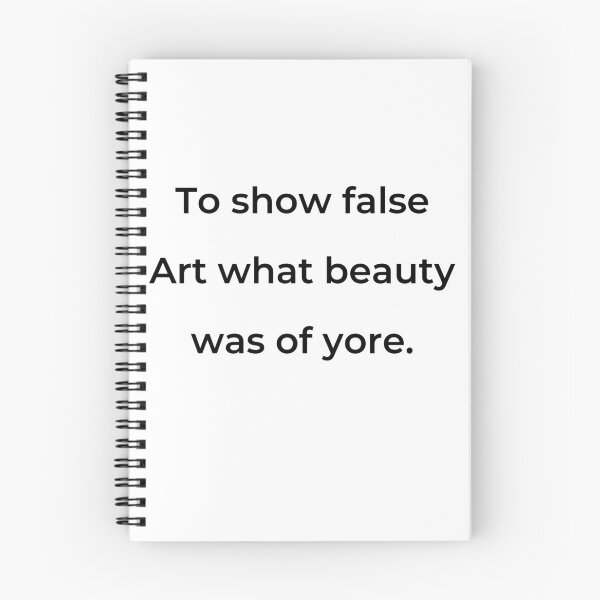 Item preview, “To show false Art what beauty was of yore.” - print black designed and sold by ariksworld.