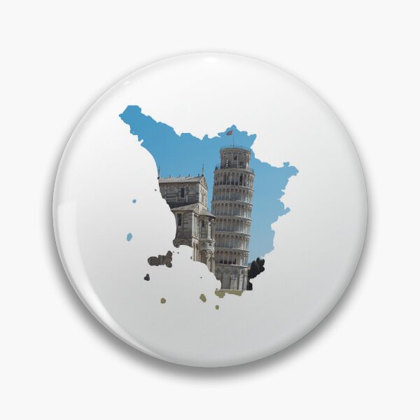 Item preview, Tuscany Map Leaning Tower of Pisa Close Up Architecture Silhouette designed and sold by Maroan93.