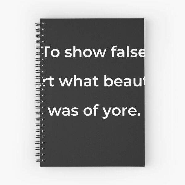 Item preview, “To show false Art what beauty was of yore.” - print white designed and sold by ariksworld.