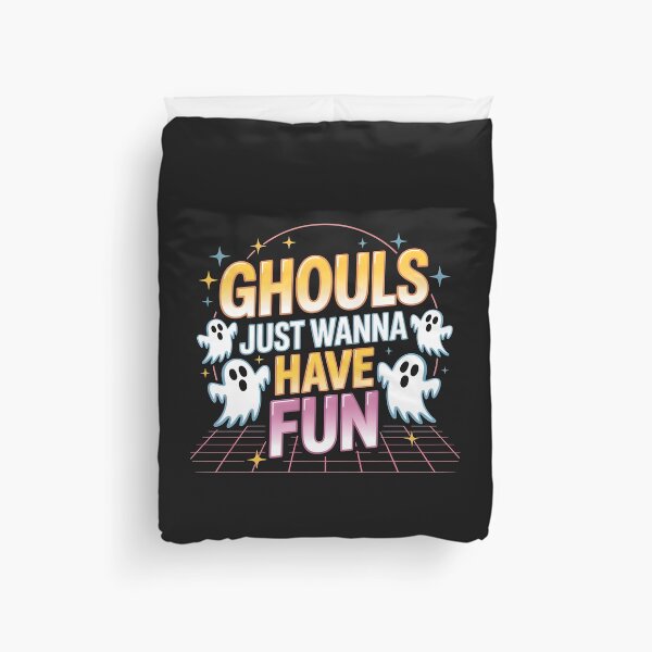 Item preview, Ghouls Just Wanna Have Fun – Retro Halloween Ghost Design designed and sold by Jollys-ArtShop.