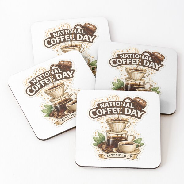 Item preview, National Coffee Day September 29 – Vintage Pour Over Coffee Art designed and sold by Doodle Souq.