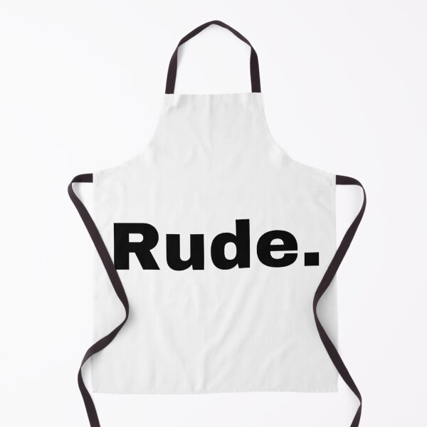 Item preview, Rude. – Minimalist One Word Sarcastic Typography designed and sold by Inky Accessories.