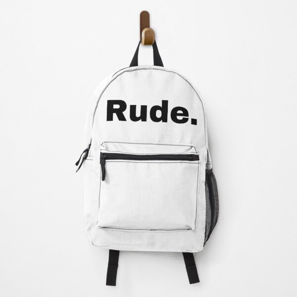 Item preview, Rude. – Minimalist One Word Sarcastic Typography designed and sold by Inky Accessories.