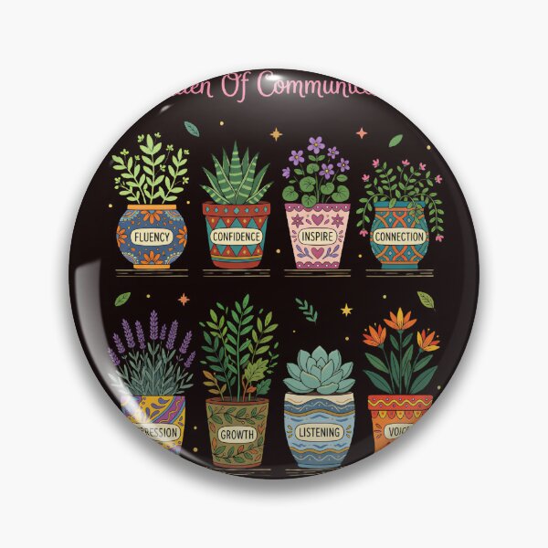 Item preview, Garden Of Communication Plant Floral SLP Speech Therapist  designed and sold by w66aboo.