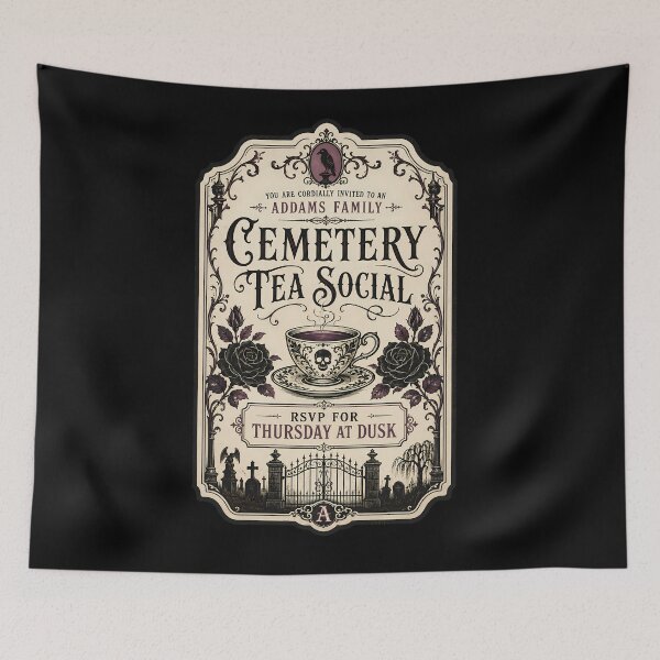 Item preview, Addams Family Cemetery Tea Social Invitation designed and sold by agearb.