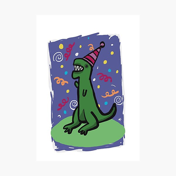 Item preview, Party dinosaur designed and sold by SombreroDoodles.