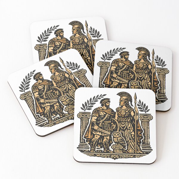Item preview, Odysseus and Athena – Guardians of Wisdom designed and sold by ChicClicker.