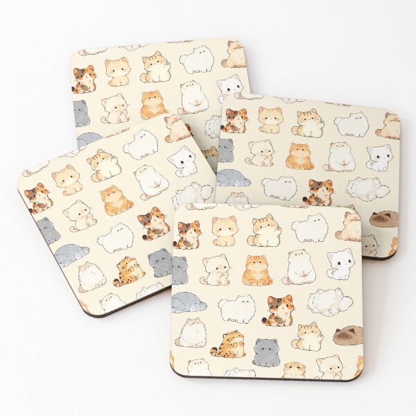 Item preview, Cute Kawaii Cat Pattern Illustration designed and sold by jianina-alondra.