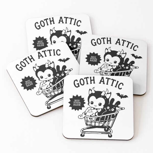 Item preview, Not Your Babe | Pastel Goth Devil Girl | Kawaii Gothic Art | Goth Attic designed and sold by gothattic.