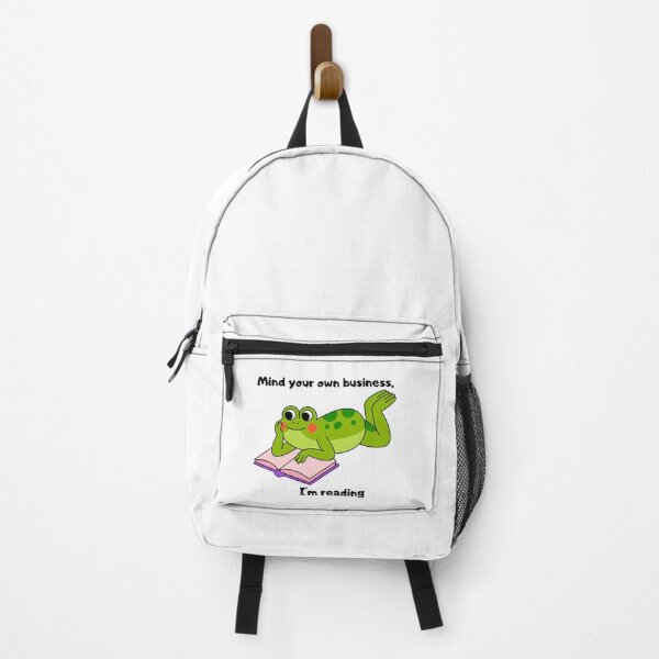 Item preview, Mind Your Own Business Im Reading Frog Variant sau Cute Rosy Cheeks Reading Frog designed and sold by Alexacarmen.