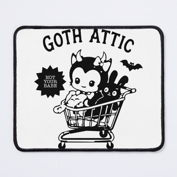 Item preview, Not Your Babe | Pastel Goth Devil Girl | Kawaii Gothic Art | Goth Attic designed and sold by gothattic.
