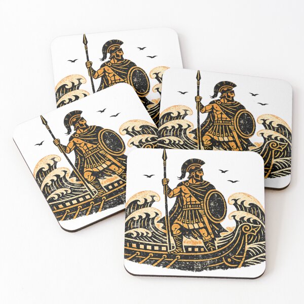 Item preview, Odysseus at Sea – Ancient Hero Vintage Print designed and sold by ChicClicker.