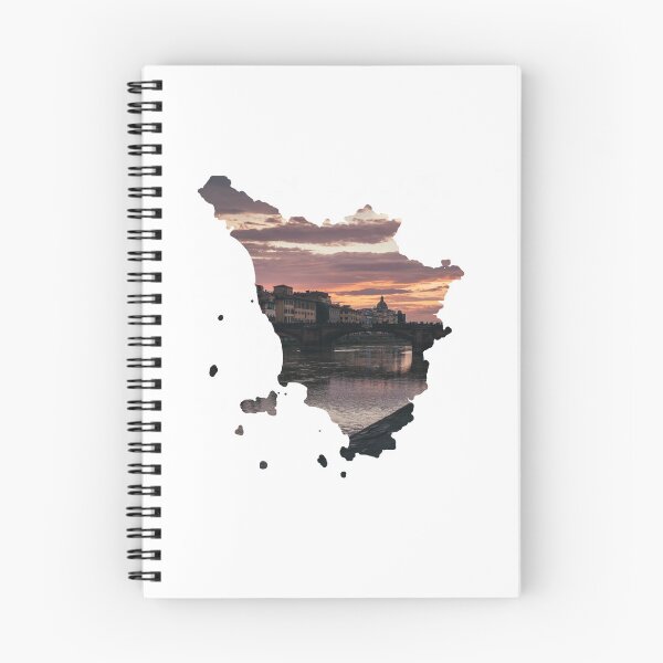 Item preview, Tuscany Map Florence Arno River Sunset Bridge Silhouette designed and sold by Maroan93.