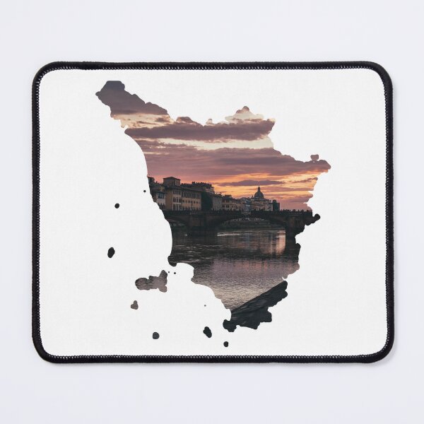 Item preview, Tuscany Map Florence Arno River Sunset Bridge Silhouette designed and sold by Maroan93.