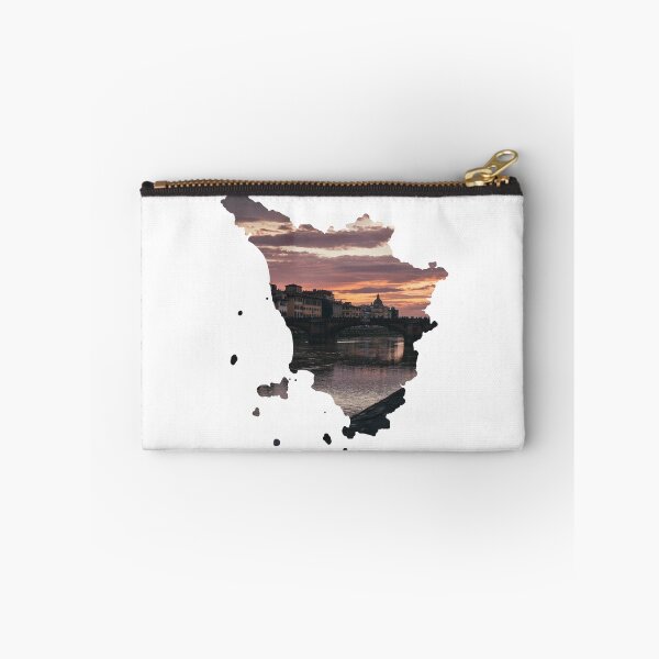 Item preview, Tuscany Map Florence Arno River Sunset Bridge Silhouette designed and sold by Maroan93.