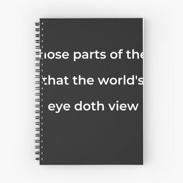 Item preview, “Those parts of thee that the world’s eye doth view” - print white designed and sold by ariksworld.