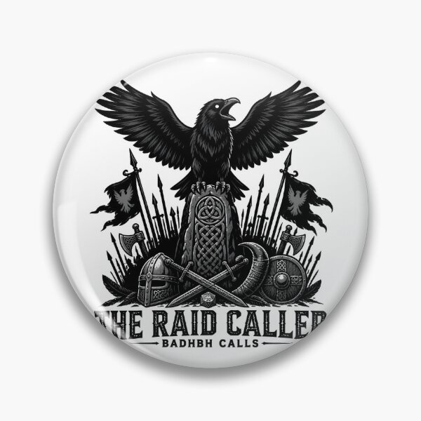 Item preview, The Raid Caller Badhbh Calls D20 Celtic Raven designed and sold by BadhbhLoot.