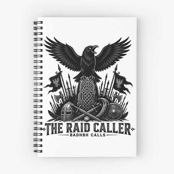 Aperçu de l'œuvre Le lanceur de raids Badhbh appelle le corbeau celtique D20 créée et vendue par BadhbhLoot.