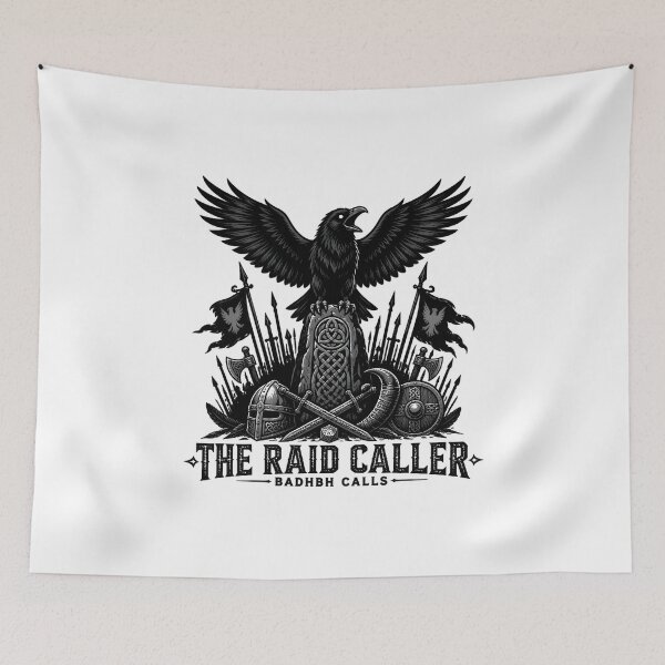Item preview, The Raid Caller Badhbh Calls D20 Celtic Raven designed and sold by BadhbhLoot.
