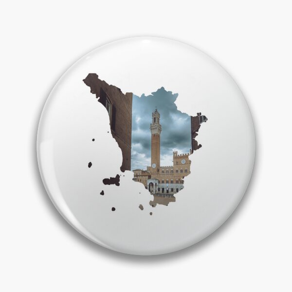 Item preview, Tuscany Map Torre del Mangia Siena Architecture Silhouette designed and sold by Maroan93.