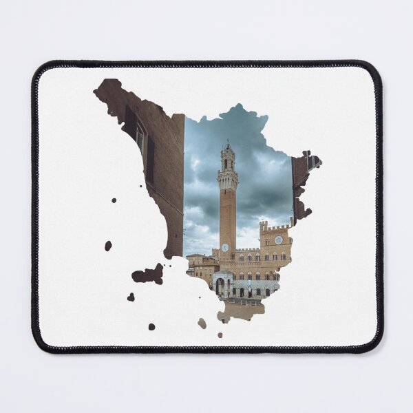 Item preview, Tuscany Map Torre del Mangia Siena Architecture Silhouette designed and sold by Maroan93.