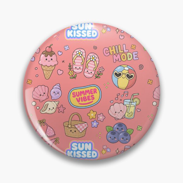 Item preview, Summer Cute Collage Pastel Seamless Pattern designed and sold by HowToCanadian.